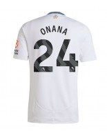 Moške Nogometnih dresov Aston Villa Amadou Onana #24 Gostujoči 2024-25 Kratki rokavi